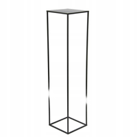 KWIETNIK NA KWIATY STOJAK METALOWY STOJACY LOFT CZARNY 100CM PÓŁKA KWIATKI