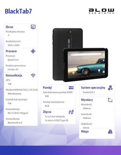 BLOW Tablet BlackTab10 3G V1 na Arena.pl