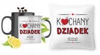 Dla Dziadka Zestaw Kubek Magiczny + Poduszka Z Nadrukiem Ze Zdjęciem