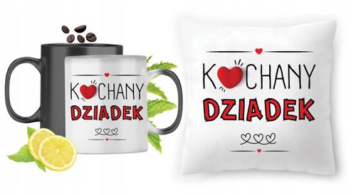 Dla Dziadka Zestaw Kubek Magiczny + Poduszka Z Nadrukiem Ze Zdjęciem na Arena.pl