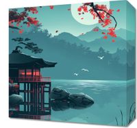 Obraz 40x40cm Japoński Pawilon
