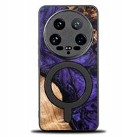 Etui Bewood Unique na Xiaomi 14 Ultra - Violet z MagSafe