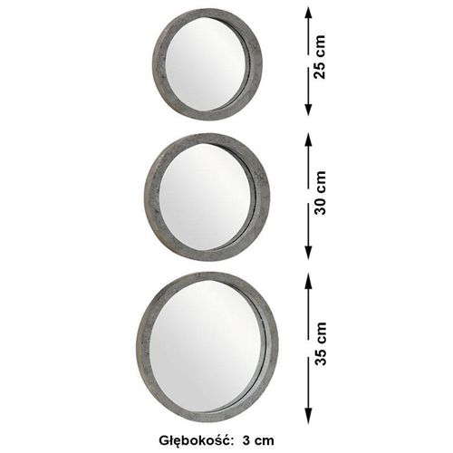 LUSTRA ŚCIENNE BREST KOMPLET ŚR 25-35 CM na Arena.pl
