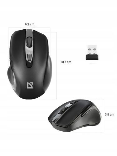 Myszka Bezprzewodowa Cichy Klik Sensor Pixart 3065 na Arena.pl