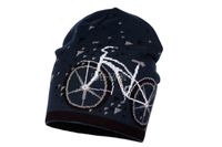 JAMIKS Clinton czapka dla chłopca dzianinowa rower granat 50-52