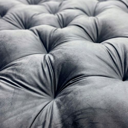 Poduszka na bocianie gniazdo okrągła aksamitna 60 cm grafit gruba huśtawka na Arena.pl