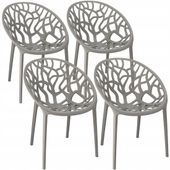 4 x krzesło albero szare