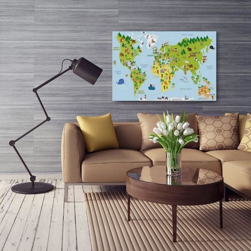 Obraz na płótnie - Canvas, Mapa edukacyjna 40x30 na Arena.pl