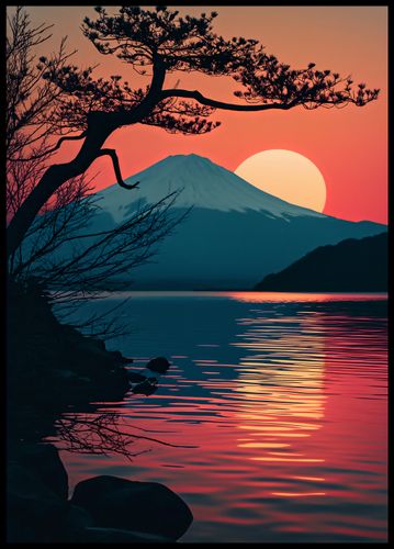 Plakat 64x90cm Góra Wieczorem na Arena.pl