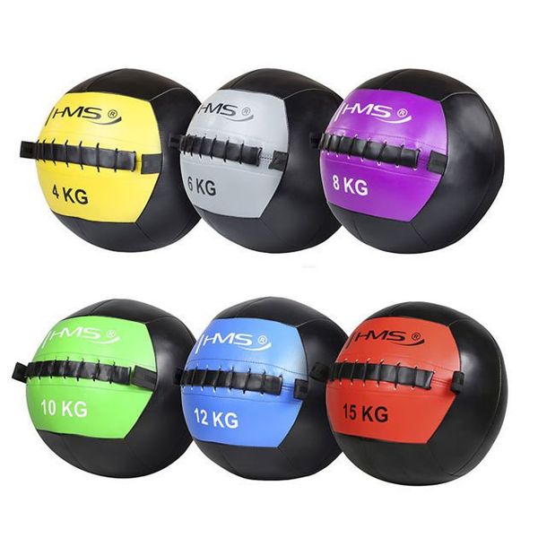 Piłka do ćwiczeń Wall Ball 8 kg HMS zdjęcie 5