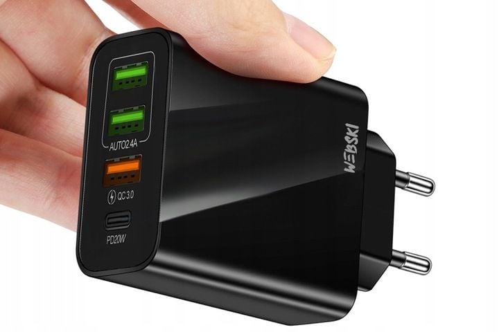 Zasilacz Ładowarka do Laptopa na TYP C + 3 x USB zdjęcie 4