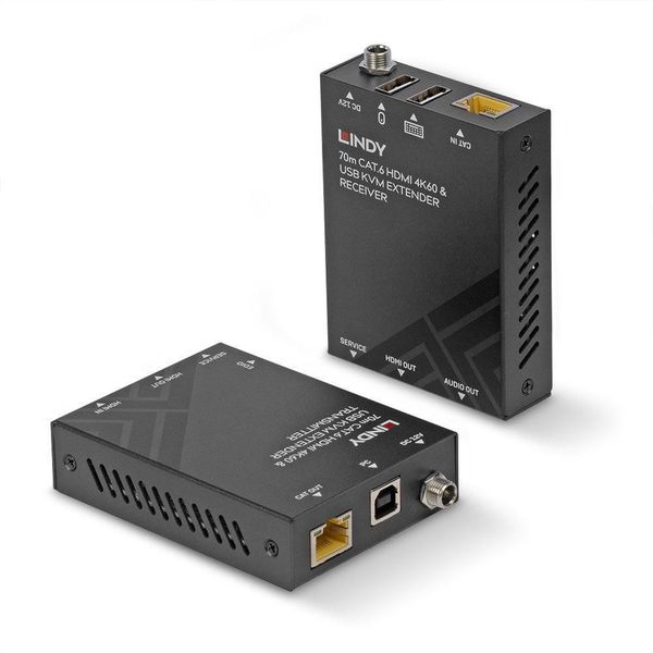 Lindy 70m Cat.6 HDMI 4K60, USB & zdjęcie 1