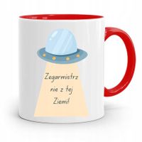 Kubek Czerwony Dla Zegarmistrza Nie Z Tej Ziemi Z Nadrukiem Ze Zdjęciem