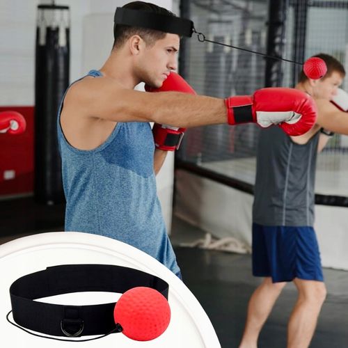 3x PIŁKA REFLEKSOWA REFLEKSÓWKA OPASKA NA GŁOWĘ ZESTAW BOKSERSKI TRENINGOWY na Arena.pl