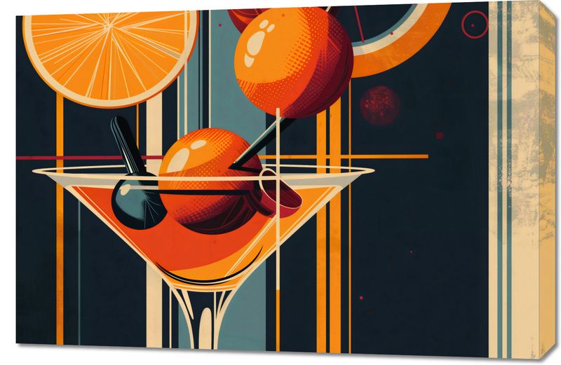 Obraz 90x60cm Koktajl w Stylu zdjęcie 1