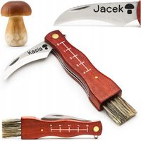 Scyzoryk Nóż do grzybów z Grawerem – prezent dla Grzybiarza