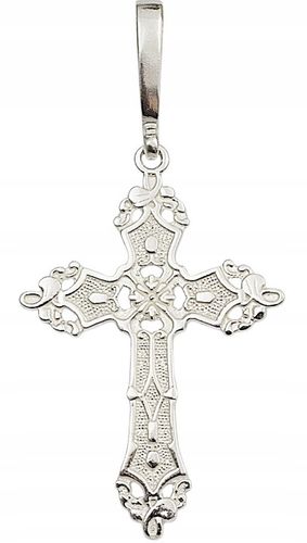 Srebrny Wisiorek Krzyżyk Duży pr 925 na Arena.pl