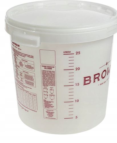 Pojemnik fermentacyjny na wino, miąższ 30 litrów z pokrywką BROWIN na Arena.pl