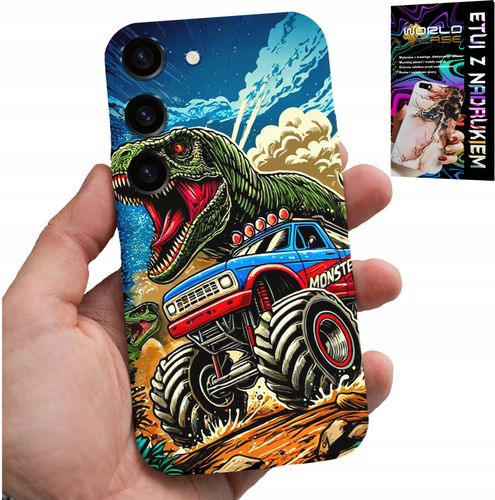 ETUI DO SAMSUNG GALAXY S23 -DINOZAUR W MONSTERTRUCKU WZORY DLA DZIECI na Arena.pl