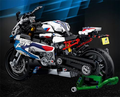 Zestaw Klocków Motocykl Ścigacz Biały 912El. na Arena.pl