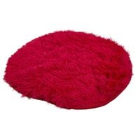 Pluszowa nakładka na krzesło futrzak poduszka włochata czerwona UC62906