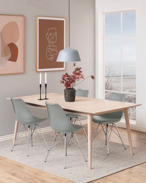 Krzesło Eris PP szare z tworzywa zdjęcie 2