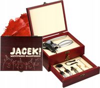 Personalizowany zestaw do wina Z GRAWEREM doskonały prezent na urodziny