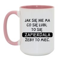 Duży Biało-Różowy 450 ml