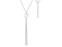 RODOWANY SREBRNY NASZYJNIK GŁADKI OWAL CHWOST