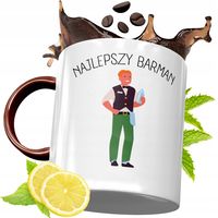 Kubek Bordowy Dla Barmana Na Urodziny Prezent Z Nadrukiem Ze Zdjęciem