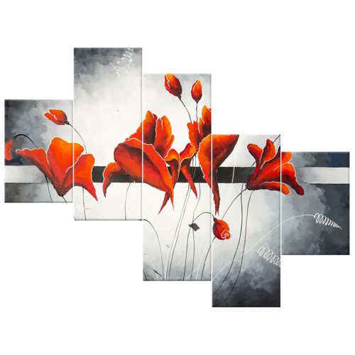 Obraz Płótno 100X75 Pąki Czerwonych Maków na Arena.pl