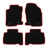 Dywaniki welurowe CARLUX-RED Lexus NX 300H 2014- czarne/czerwone