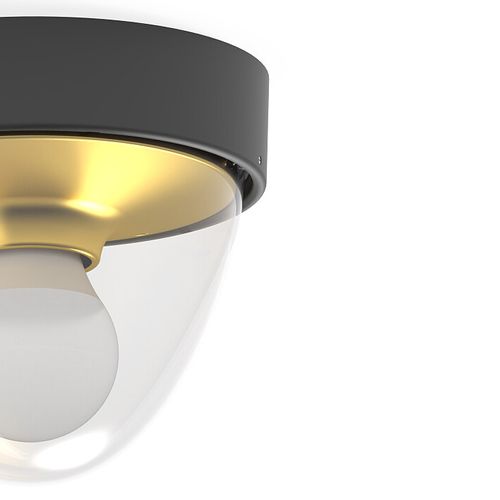 Przysufitowa lampa outdoor NOOK 7976 tarasowy plafon IP44 czarny na Arena.pl