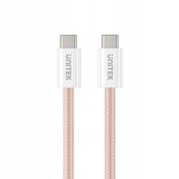 Kabel Unitek USB - USB typ C 1 m różowy