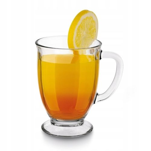 Szklane KUBKI DO KAWY HERBATY szklanki DO NAPOJÓW 6xKUBEK CARLO 450ml Tadar na Arena.pl