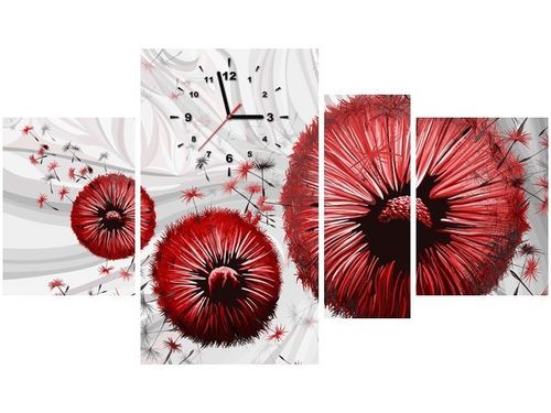 70CM 120CM OBRAZ 4 ELEM CZERWONE DMUCHAWCE 2 ŚCIENNY na Arena.pl