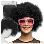 peruka włosy czarne afro karnawał party fotobudka panieński urodziny