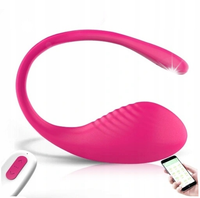 Sex Jajeczko Stymulujące Na Pilota I Aplikację 9 Trybów Silikon USB Różowe
