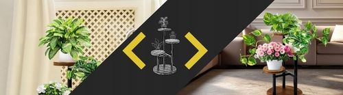 KWIETNIK STOJĄCY Stojak na Kwiaty Kwiatki Rośliny Metalowy Drewniany Loft na Arena.pl