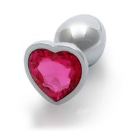 heart gem butt plug   small