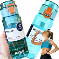 BUTELKA NA WODĘ BIDON 550 ML Z MIARKĄ NA NAPOJE BPA FREE DO SZKOŁY TRITAN