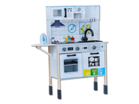 Drewniana kuchnia 28x81x97cm z tablicą kredową