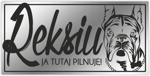UWAGA PIES tabliczka informacyjna grawer Labrador na Arena.pl