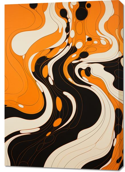 Obraz 70x100cm Tańczący Atrament zdjęcie 1