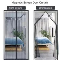Zasłona przeciw komarom do okien zamykana magnetycznie 90x210cm