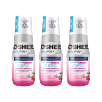 3x OSHEE DROP IN ZERO Hydrokoncentrat Napoju Czerwone Winogrono Smoczy Owoc