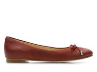 Clarks Baleriny damskie - Grace Lily - rozmiar 36 - brązowe skóra naturalna