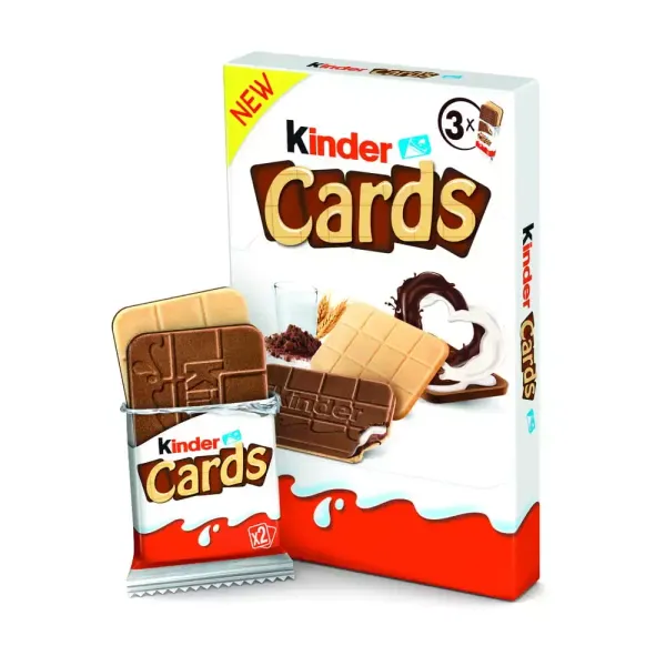 FERRERO KINDER CARDS WAFELEK 77G zdjęcie 1