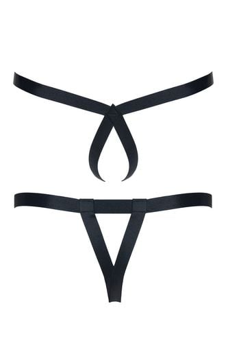 2 pack męskich stringów z gumy s/m na Arena.pl