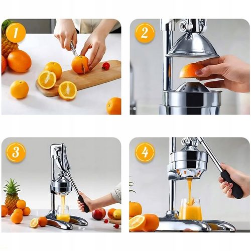WYCISKARKA DO CYTRUSÓW POMARAŃCZY CYTRYN OWOCÓW SOKÓW RĘCZNA SOLIDNA CIĘŻKA na Arena.pl